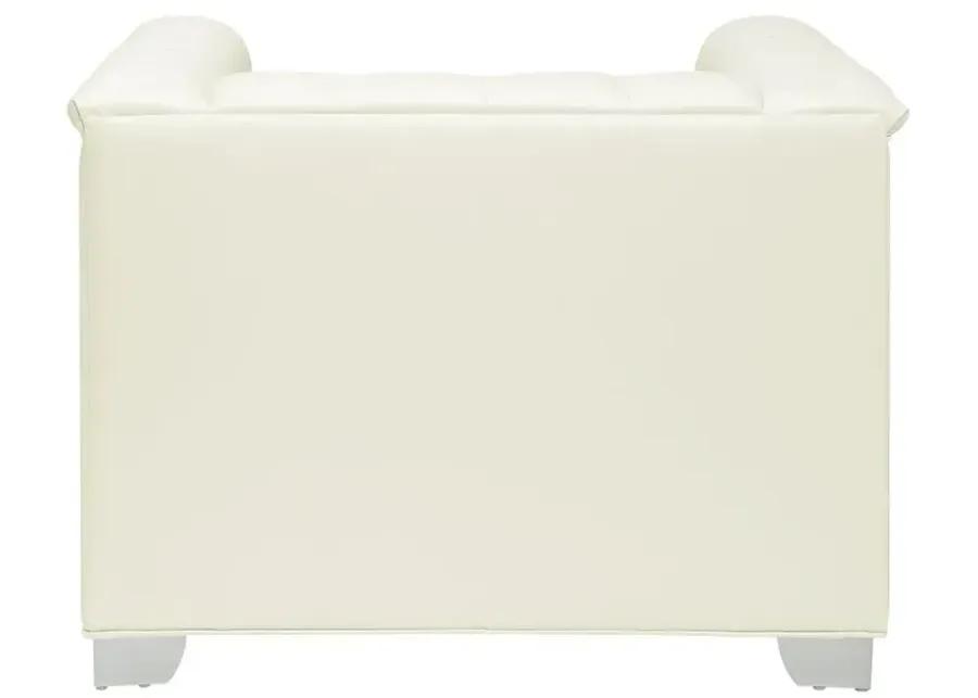 Chaviano Tufted Upholstered Chair Pearl White