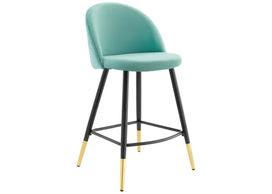 Cordial Performance Velvet Counter Stools - Set of 2