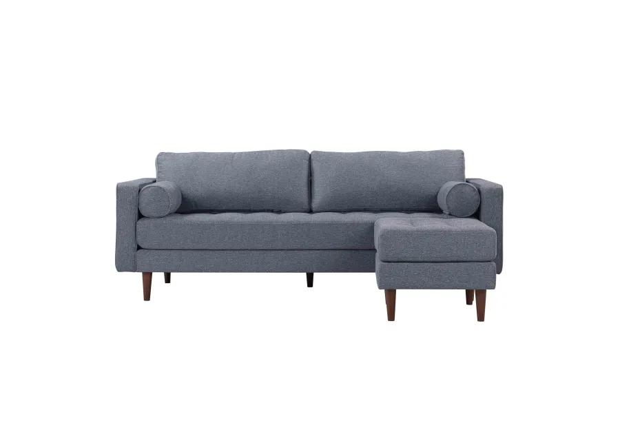 Cave Navy Tweed Sectional