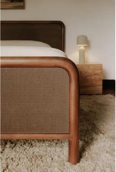 Rye Queen Bed Warm Brown