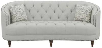 Avonlea Upholstered Tufted Living Room Set Grey