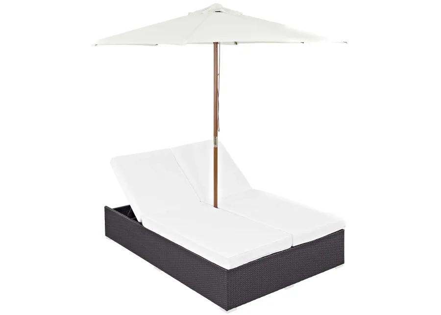 Convene Double Outdoor Patio Chaise