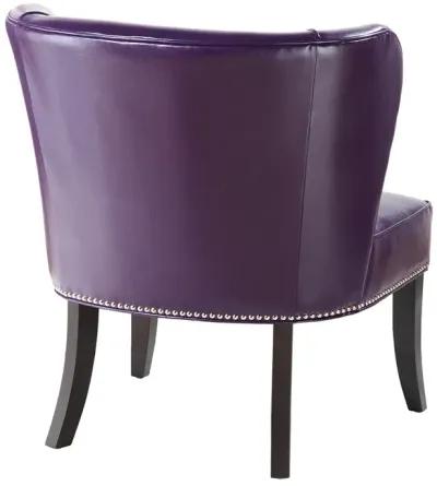 Madison Park Hilton Purple Armless Accent Chair