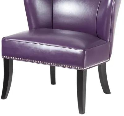 Madison Park Hilton Purple Armless Accent Chair