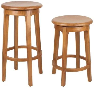 Foxy Mindi Swivel Bar Stool, Natural