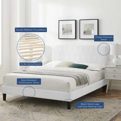 Phillipa Performance Velvet King Platform Bed