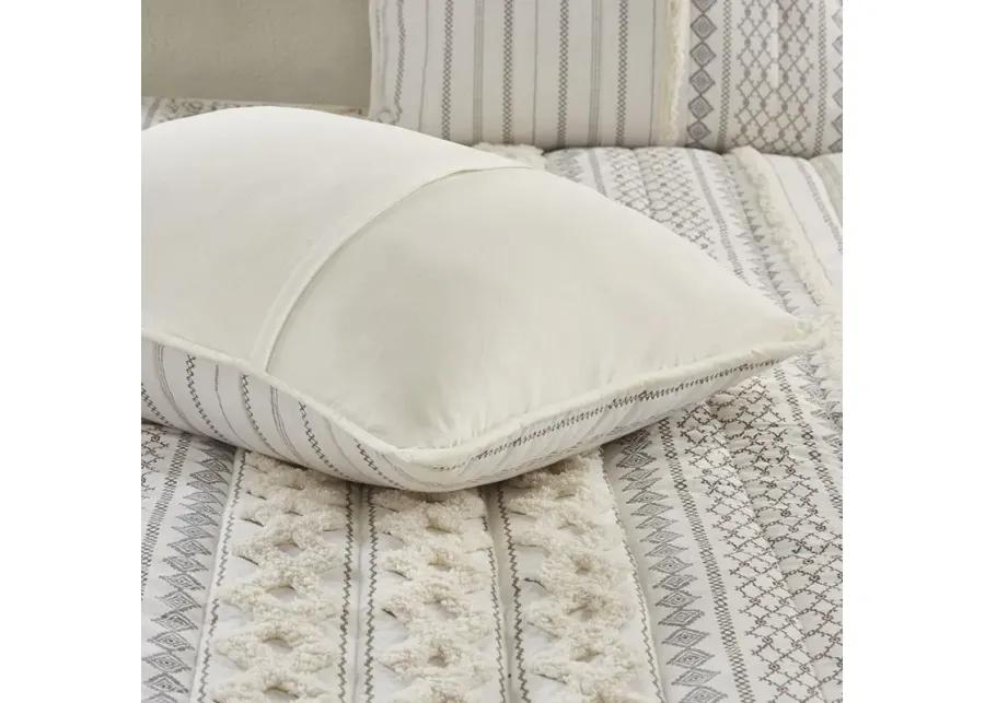 INK+IVY Imani Ivory Cotton 3 Piece Coverlet Set