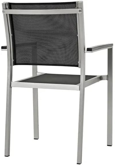 Shore Dining Chair Outdoor Patio Aluminum Set of 2