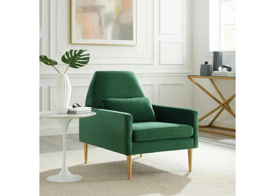 Liliana Performance Velvet Armchair