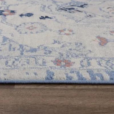 Marquise L. Blue  Polypropylene  5'2" x 7'3" Rectangle Rug