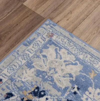 Marquise L. Blue  Polypropylene  5'2" x 7'3" Rectangle Rug