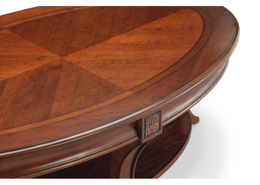 Winslet Oval Cocktail Table w/casters