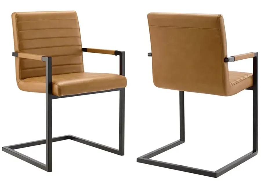 Savoy Vegan Leather Dining Chairs - Set of 2