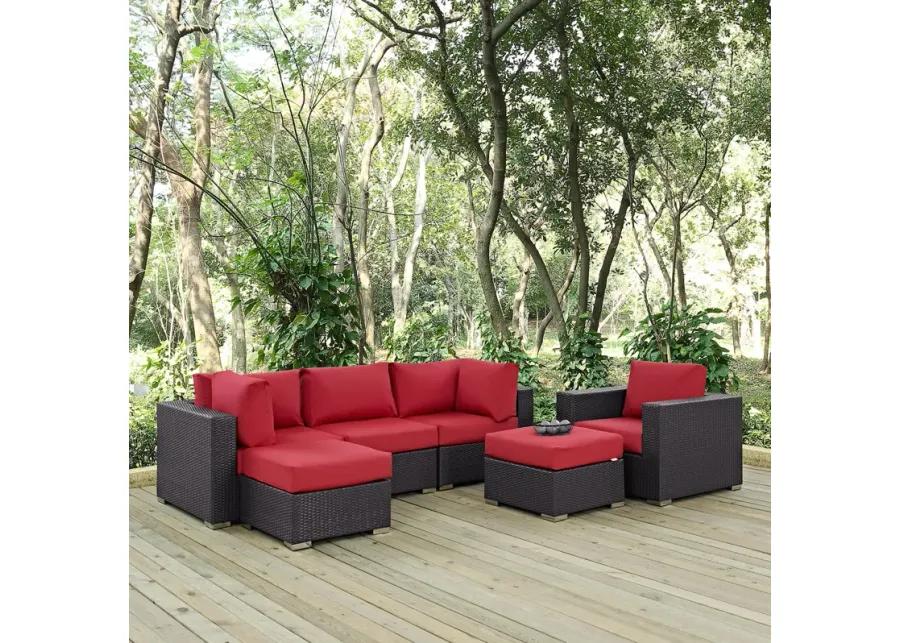 Convene 6 Piece Outdoor Patio Sectional Set