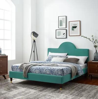 Aurora Performance Velvet Twin Bed