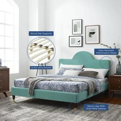 Aurora Performance Velvet Twin Bed