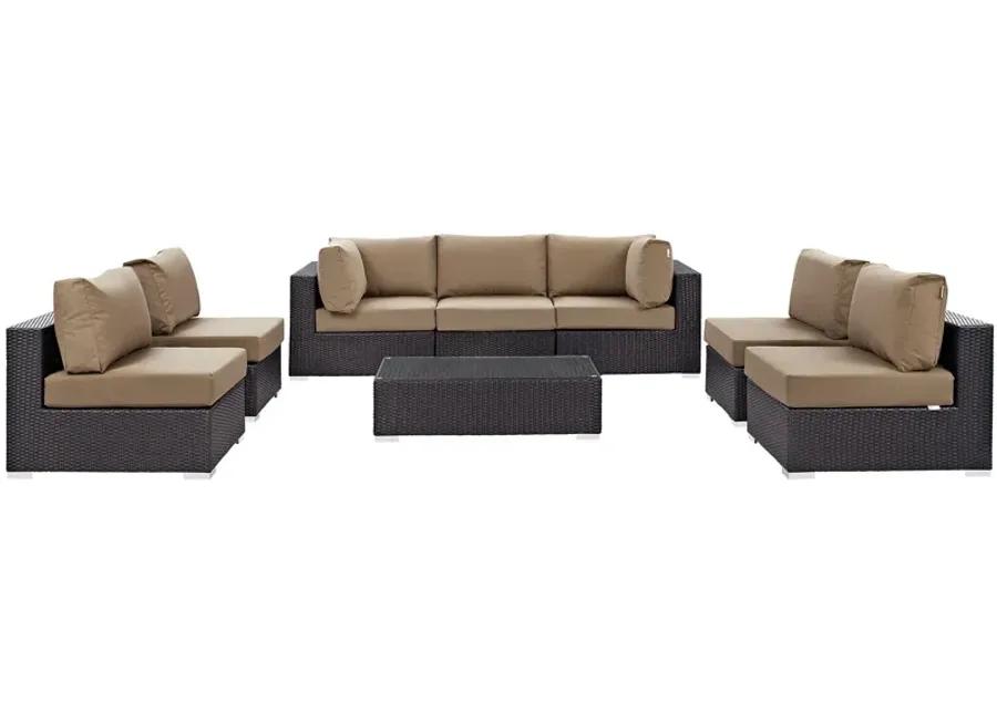 Convene 8 Piece Outdoor Patio Sectional Set