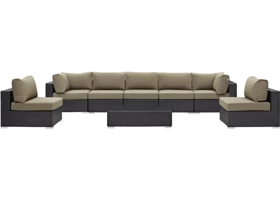 Convene 8 Piece Outdoor Patio Sectional Set