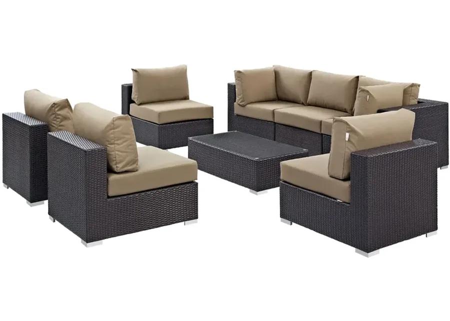 Convene 8 Piece Outdoor Patio Sectional Set