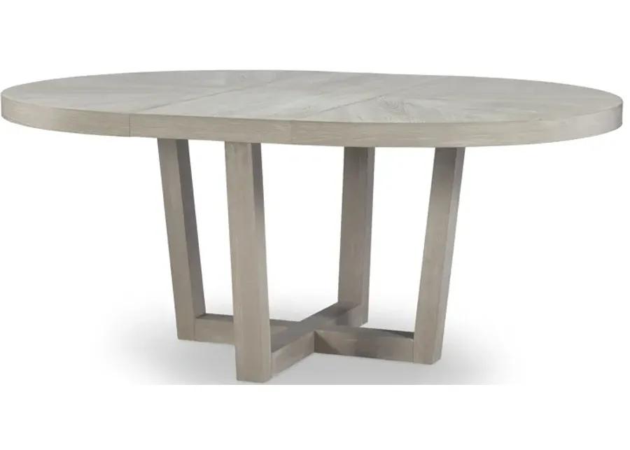 Solstice Rnd To Oval Pedestal Table