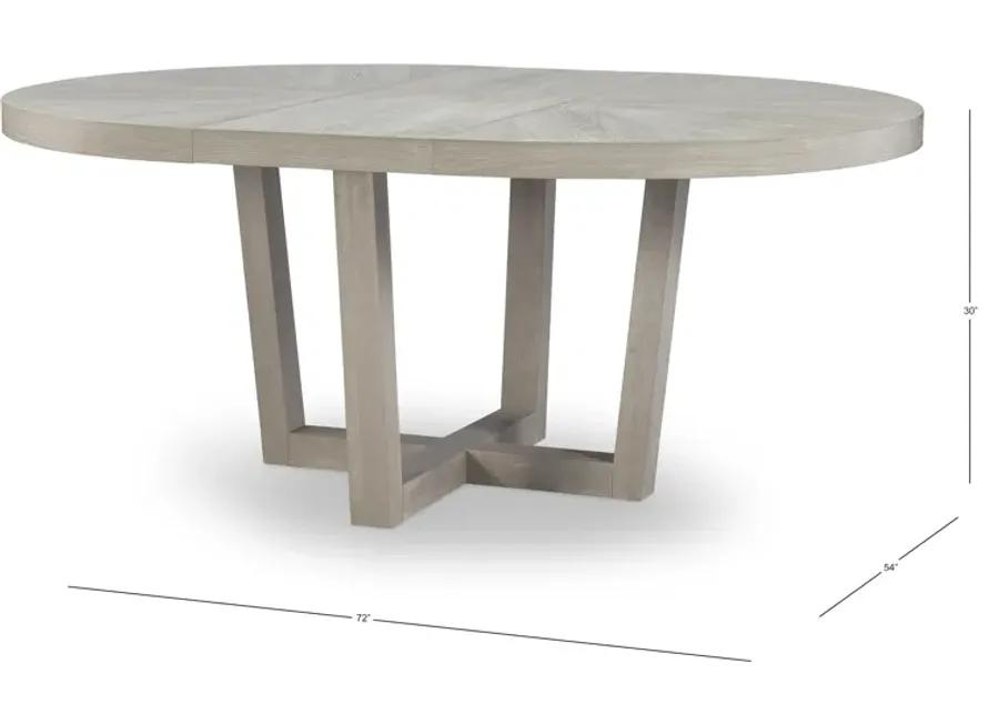 Solstice Rnd To Oval Pedestal Table