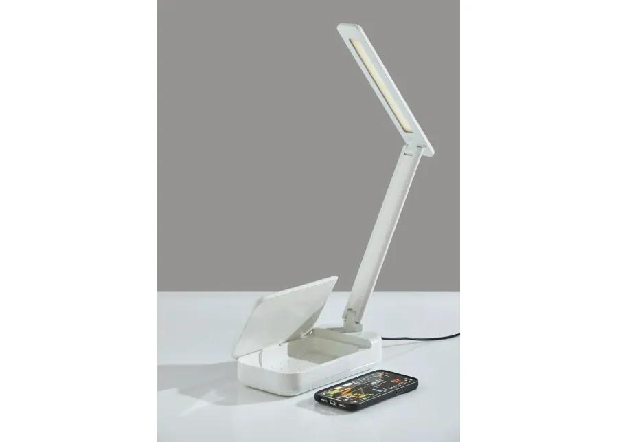 UV-C Sanitizing Desk Lamp w. Wireless Charging & Smart Switch