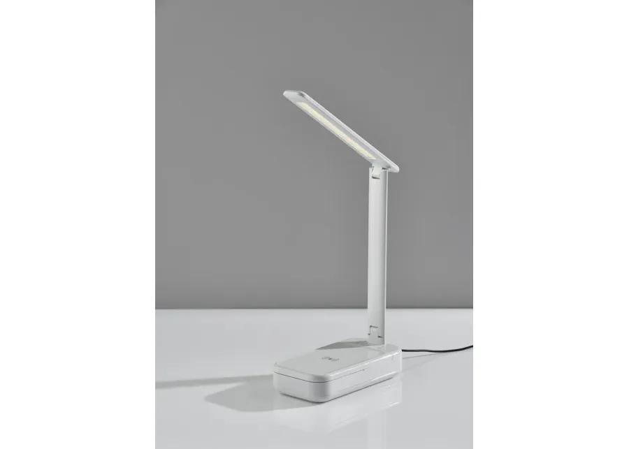 UV-C Sanitizing Desk Lamp w. Wireless Charging & Smart Switch