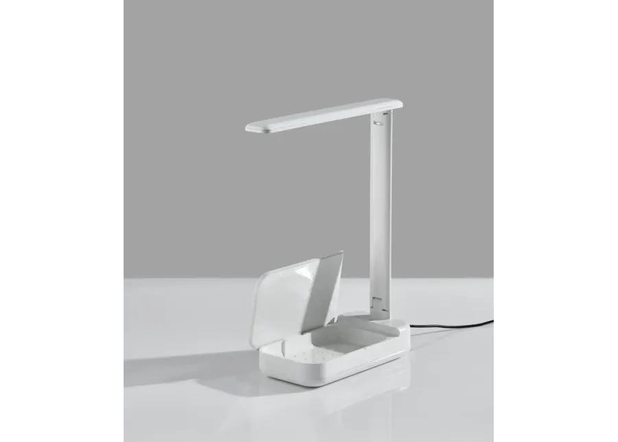 UV-C Sanitizing Desk Lamp w. Wireless Charging & Smart Switch