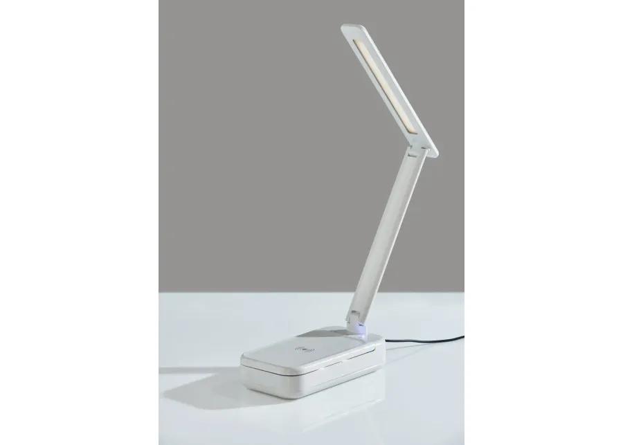 UV-C Sanitizing Desk Lamp w. Wireless Charging & Smart Switch