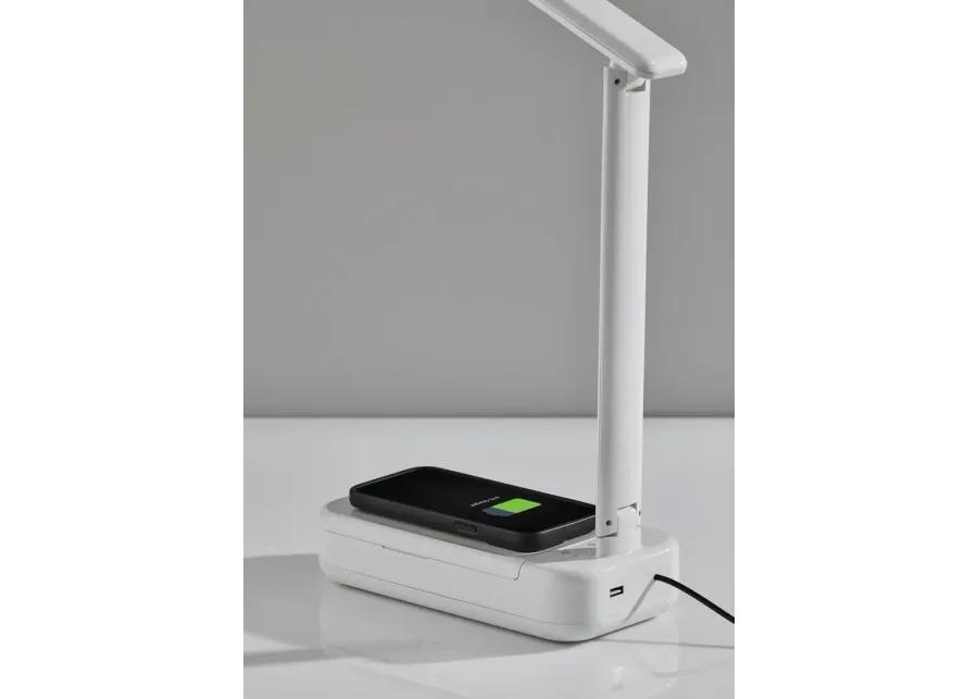 UV-C Sanitizing Desk Lamp w. Wireless Charging & Smart Switch