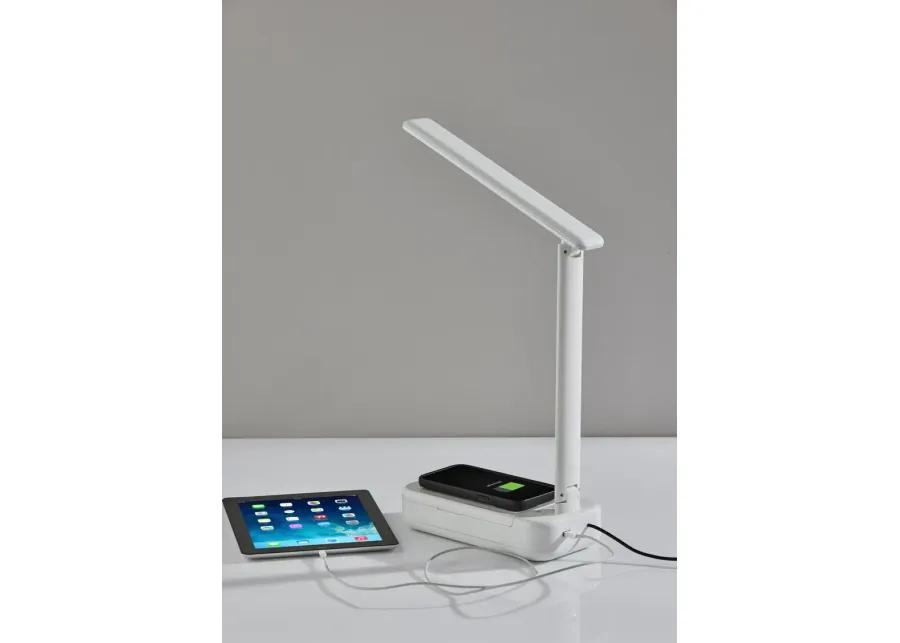 UV-C Sanitizing Desk Lamp w. Wireless Charging & Smart Switch