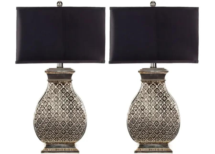 Malaga 29-Inch H Silver Table Lamp - Set of 2