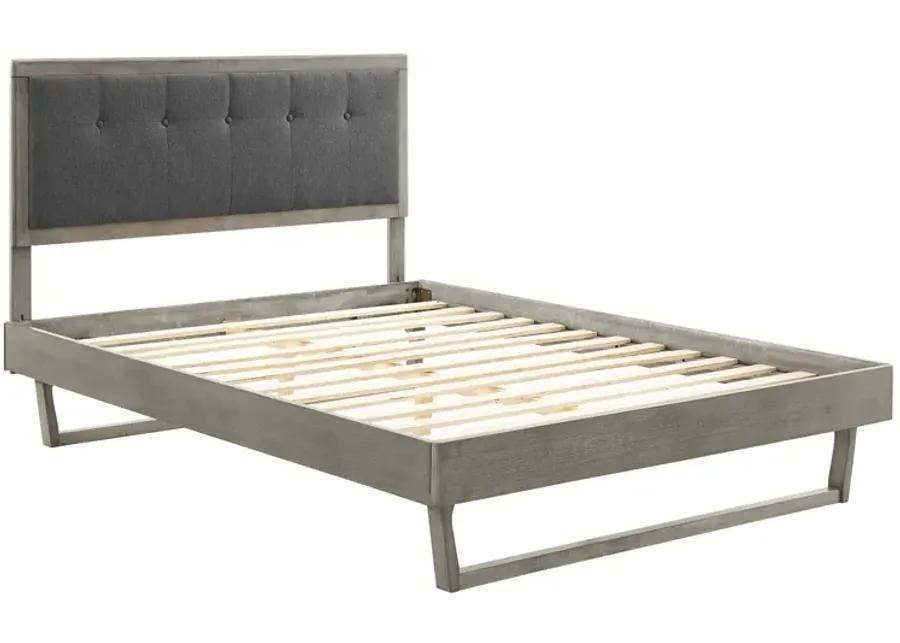 Willow Queen Wood Platform Bed With Angular Frame