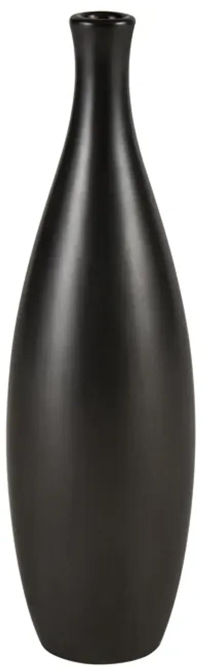 Faye Vase  -  Tall Black - Set of 2