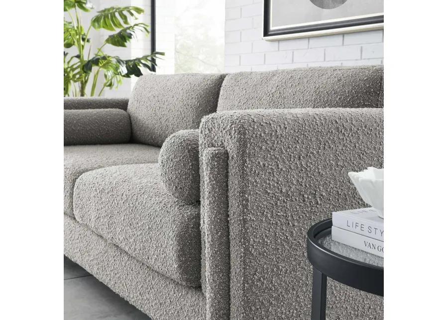 Visible Boucle Fabric Sofa