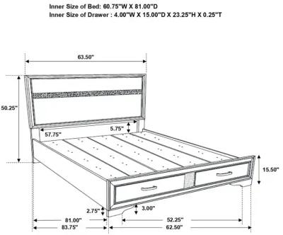 Miranda Platform Storage Bedroom Set