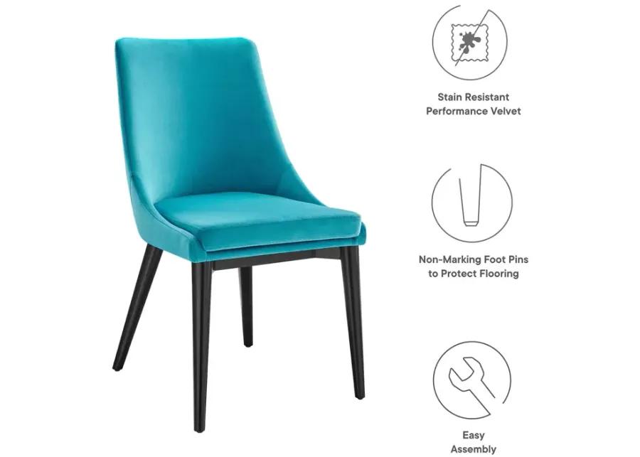 Viscount Performance Velvet Dining Chair