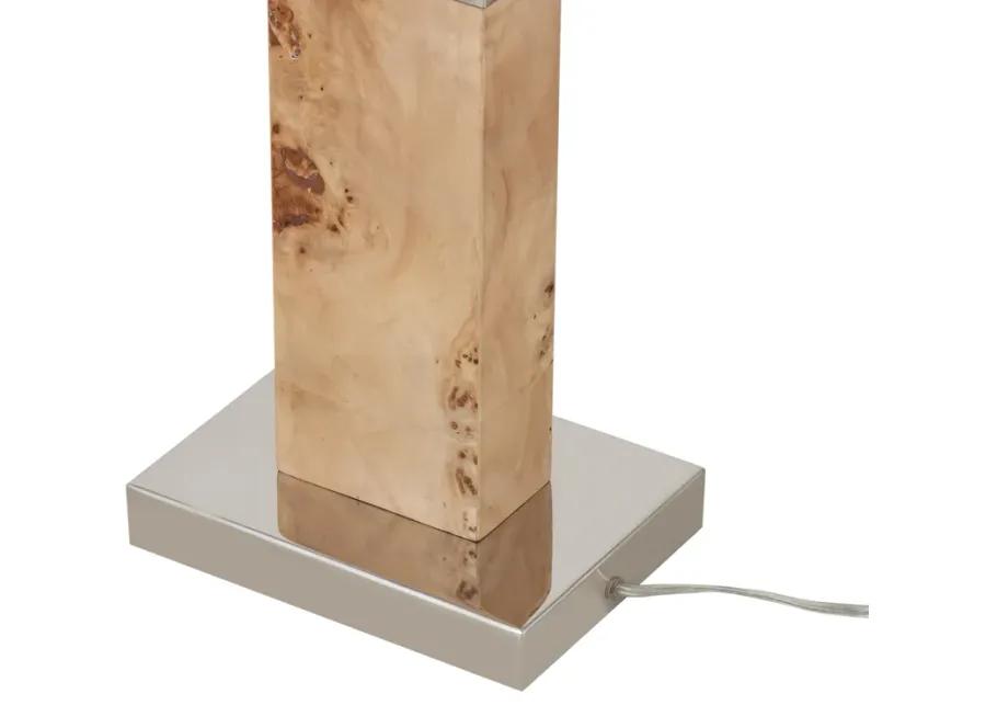 Cahill 63'' High 1-Light Floor Lamp - Natural Burl - Includes LED Bulb