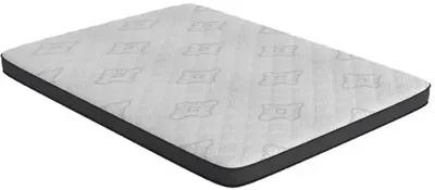 Santa Barbara  Full Mattress White and Charcoal