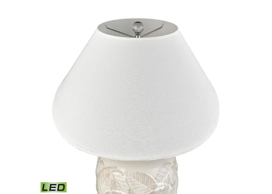 Goodell 27.5'' High 1-Light Table Lamp - White Glazed - Includes LED Bulb