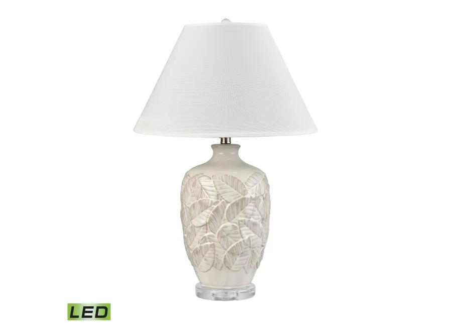 Goodell 27.5'' High 1-Light Table Lamp - White Glazed - Includes LED Bulb