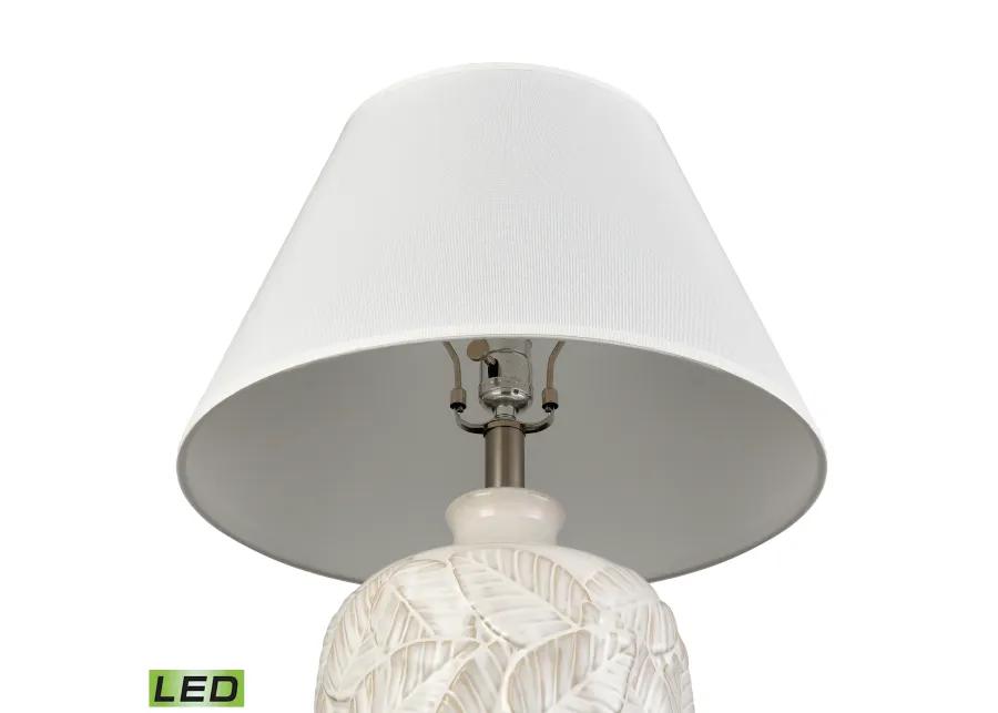 Goodell 27.5'' High 1-Light Table Lamp - White Glazed - Includes LED Bulb