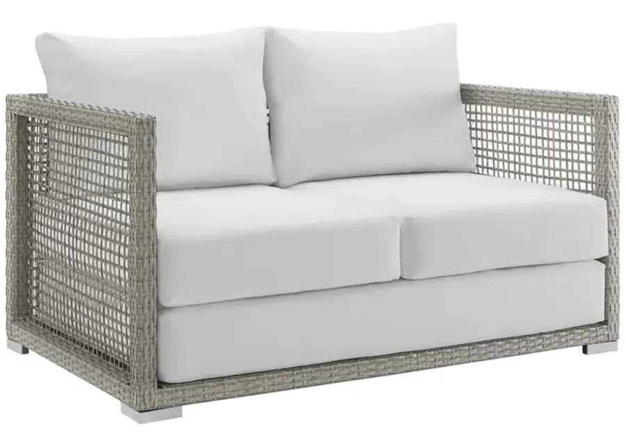 Aura 3 Piece Outdoor Patio Wicker Rattan Set