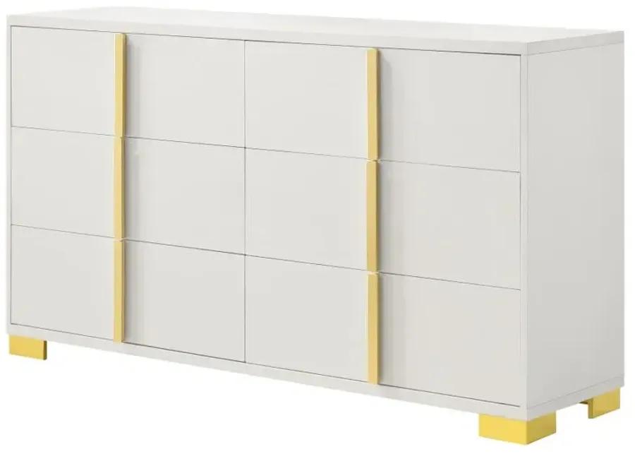 Marceline 6-drawer Dresser White