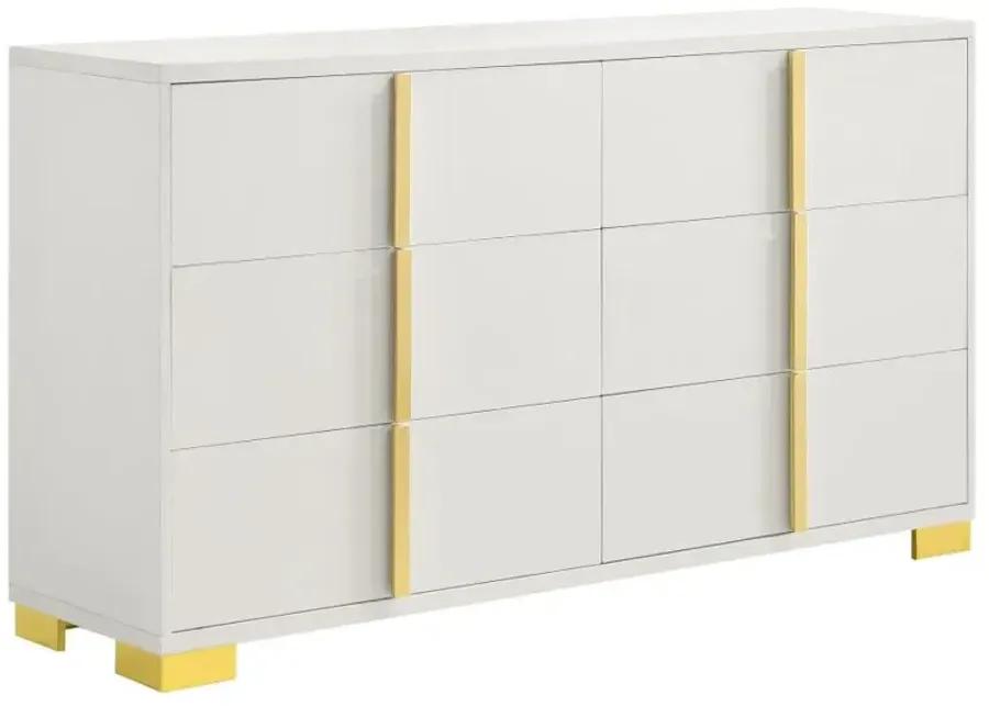 Marceline 6-drawer Dresser White