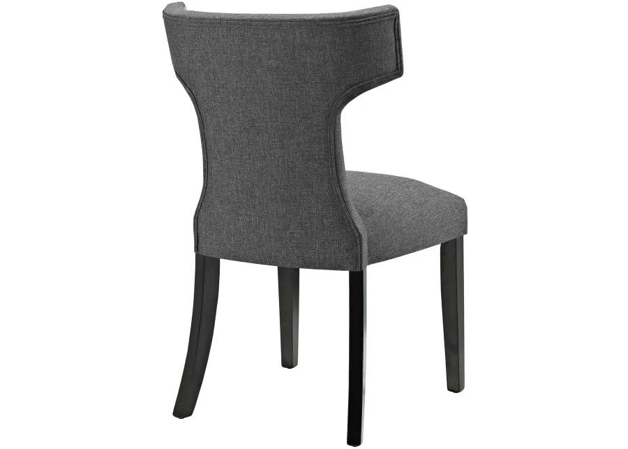 Curve Fabric Dining Chair