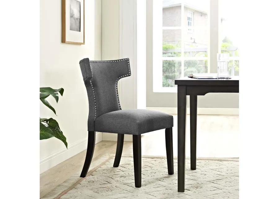 Curve Fabric Dining Chair