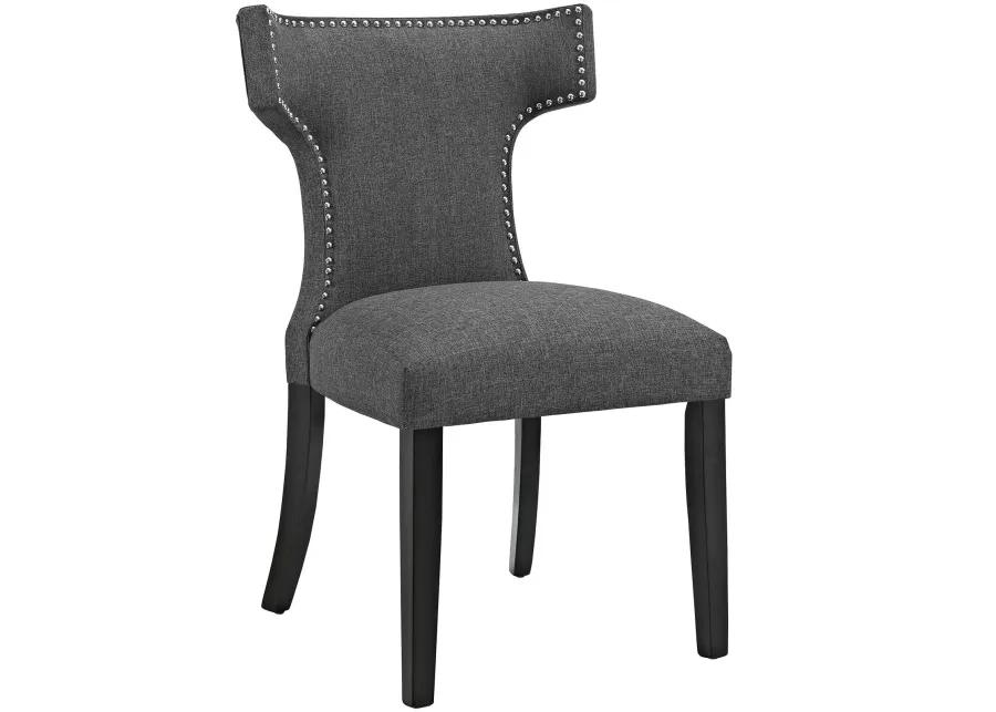 Curve Fabric Dining Chair