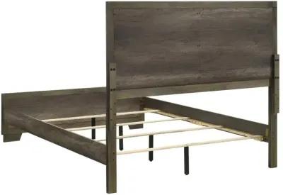 Janine Eastern King Panel Bed Grey