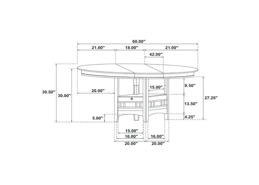 Lavon 5-piece Dining Room Set Espresso and Black